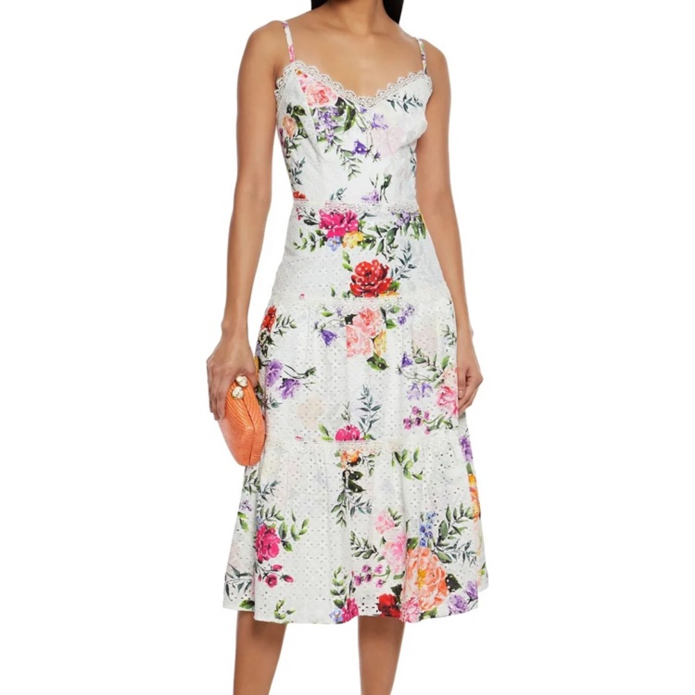 Marchesa Notte midi dress - size 0